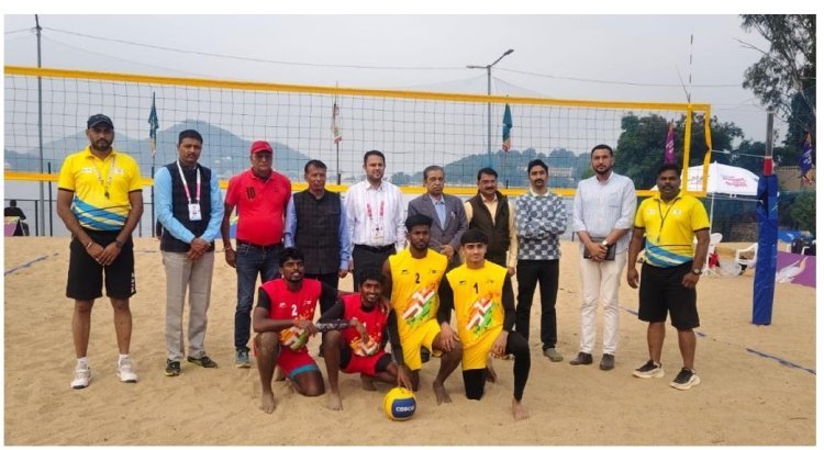 खेलो इंडिया यूनिवर्सिटी गेम्स 2025: उदयपुर में बीच वालीबॉल के रोमांचक मुकाबले, फाइनल मैच कल