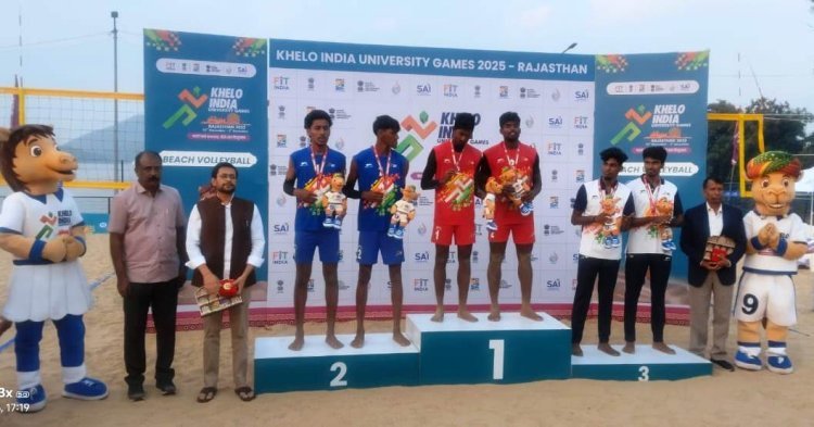 खेलो इंडिया यूनिवर्सिटी गेम्स: बीच वॉलीबॉल फाइनल में वेल्स व एसआरएम का दबदबा