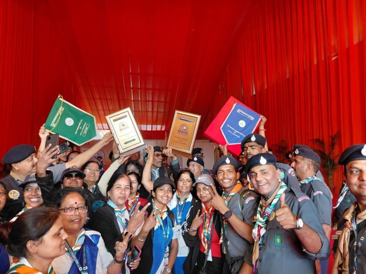 लखनऊ जंबूरी में उदयपुर के स्काउट-गाइड्स की चमक, राजस्थान को मिला प्रथम स्थान