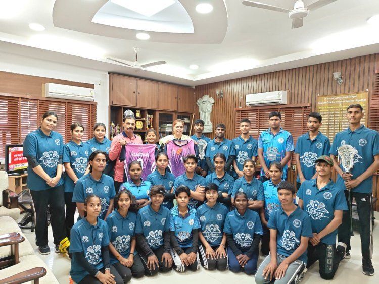राजस्थान लेक्रोज टीम खिताब की रक्षा के लिए जम्मू रवाना, संभागीय आयुक्त ने दी शुभकामनाएं