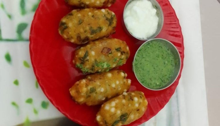 Navratri Special Sabudana Roll Recipe in Hindi | Crispy Sabudana Tikki