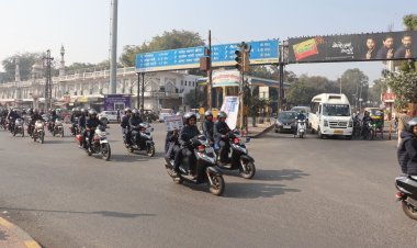 राष्ट्रीय सड़क सुरक्षा माह: उदयपुर में दुपहिया वाहन रैली, सूचना केन्द्र में प्रदर्शनी का उद्घाटन