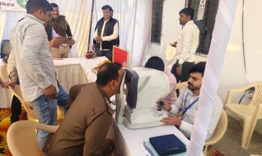 राष्ट्रीय रोड सेफ्टी माह: नारायणपुरा टोल प्लाजा पर निशुल्क नेत्र जांच व चश्मा वितरण शिविर