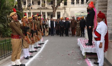 जिले भर में उत्साह के साथ मनाया गया 77वां गणतंत्र दिवस | उदयपुर समाचार