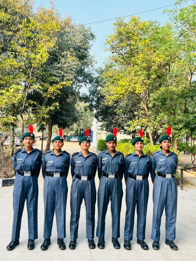 6 राज एयर स्क्वाड्रन एनसीसी उदयपुर की कैडेट्स का आर्मी डे परेड में चयन | Udaipur News