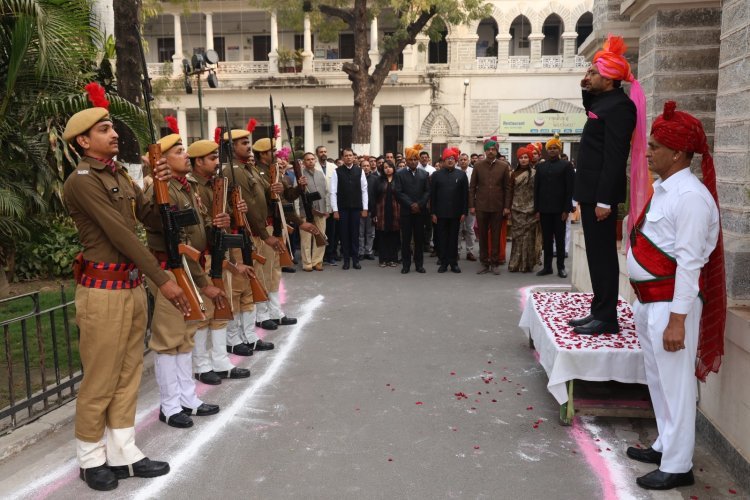 जिले भर में उत्साह के साथ मनाया गया 77वां गणतंत्र दिवस | उदयपुर समाचार