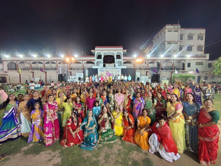 अखिल भारतीय नववर्ष समारोह समिति  म्हारी घूमर के रंग, मस्ती के संग — देवीशक्ति के आह्वान में झूम उठीं महिलाएँ
