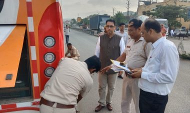 उदयपुर में स्लीपर बसों पर बड़ी कार्रवाई, 3 बसें सीज; 5 पर ₹75 हजार जुर्माना