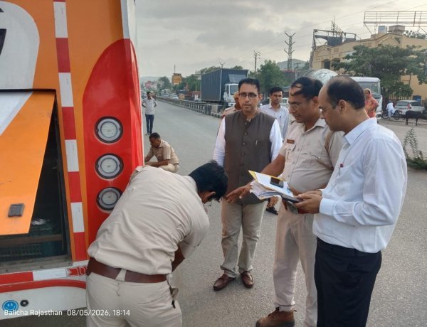 उदयपुर में स्लीपर बसों पर बड़ी कार्रवाई, 3 बसें सीज; 5 पर ₹75 हजार जुर्माना