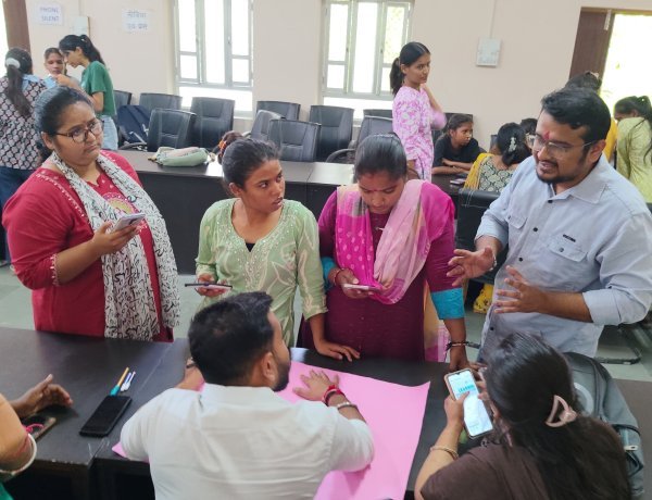 विद्या भवन में B.Ed. प्रथम वर्ष के विद्यार्थियों के लिए कार्यशाला एवं लर्निंग सर्कल आयोजित